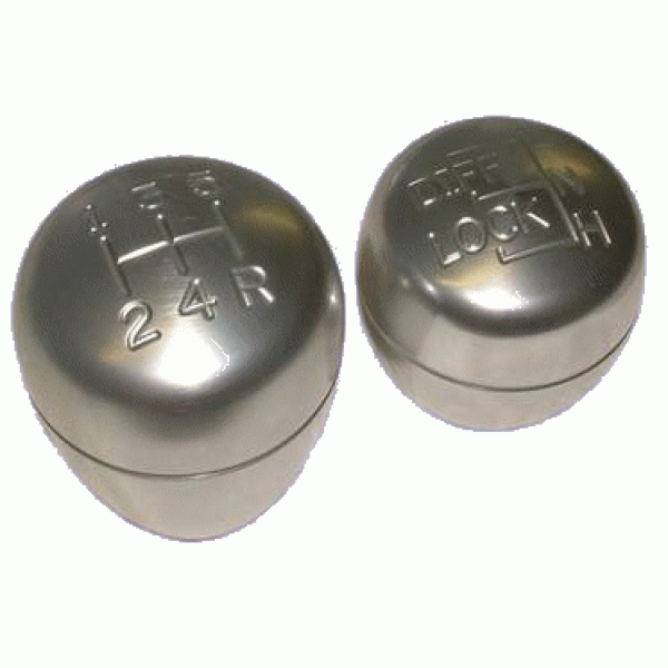 Aluminium sierknoppen Set van 2 knoppen