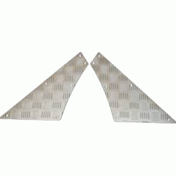 Traanplaat op 1/4 paneel 110? Stawag Origineel geanodiseerde uitvoering 3 mm dik