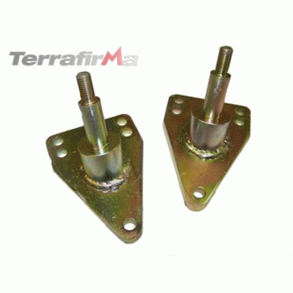 VERLAAGDE SCHOKDEMPER MONTAGESTEUNEN (SET VAN 2 STUKS) VOOR DE ACHTERAS DEFENDER / DISCOVERY 1 / RANGE ROVER CLASSIC