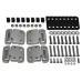 SCHARNIERSET DEFENDER EN SERIES 3 MET RVS BOUTEN