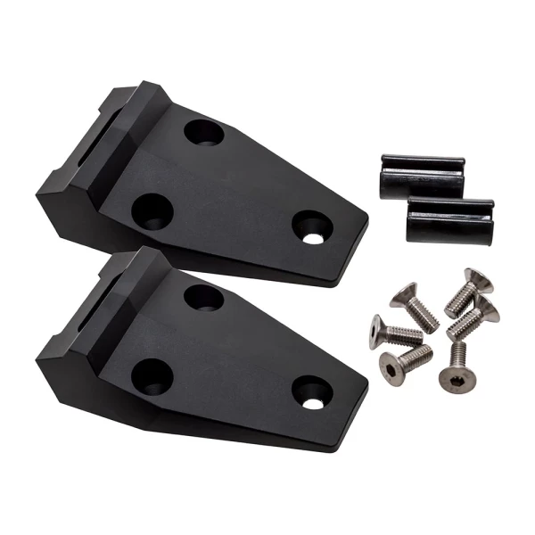 SET VAN 2 ALUMINIUM MOTORKAP SCHARNIEREN GEANODISEERDE UITVOERING