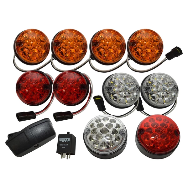 LED LAMPENSET GEKLEURD (12 DELIG)