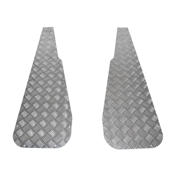 TRAANPLATEN VOOR BOVENZIJDE VOORSCHERMEN SERIES II EN III 2 STUKS