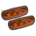 ZIJKNIPPERLICHT ORANJE SET 2 STUKS