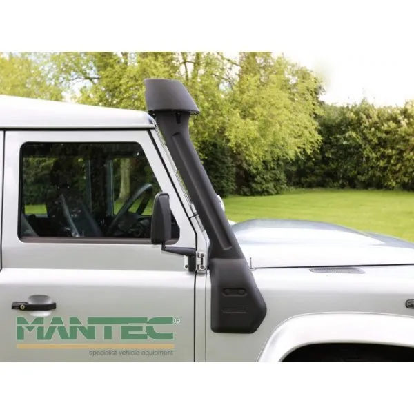 Mantec verhoogde luchtinlaat voor de  Land Rover Defender 300 TDI, TD5 & TD4